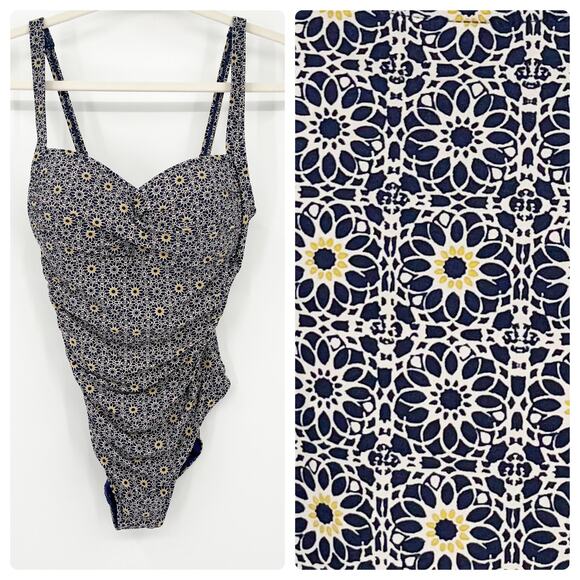 Bond Eye Australia Women Multi Fit Cup Floral Slimming One Piece Swimsuit Size 8 - Picture 1 of 9